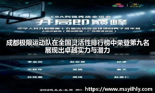 成都极限运动队在全国灵活性排行榜中荣登第九名展现出卓越实力与潜力
